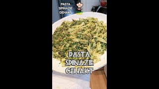 👨‍🍳Haagschekeuken 83  Pasta Spinazie Gehakt [upl. by Lundeen]