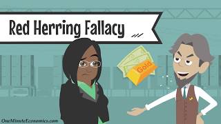 Logical Fallacies in One Minute Non Sequitur Ad Hominem Red Herring Straw Man and Slippery Slope [upl. by Enyalaj999]