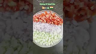 Making Of Salad Like India 🇮🇳 vandemataramindiaflagsalad [upl. by Erland]