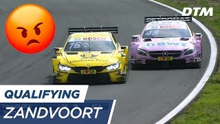 quotFKING IDIOTquot Timo Glock is not amused  DTM Zandvoort 2017 [upl. by Ecirtal]