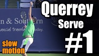 Sam Querrey in Super Slow Motion  Serve 1  Western amp Southern Open 2014 [upl. by Illah508]