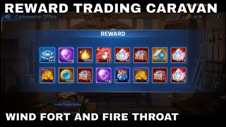 REWARD TRADING CARAVAN  WIND FORT AND FIRE THROAT ► MOBILE LEGENDS ADVENTURE [upl. by Arst590]