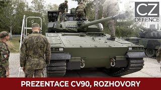 Naši vojáci ze 7 mechanizované brigády se seznamovali s bojovým vozidlem pěchoty CV90 [upl. by Alle527]