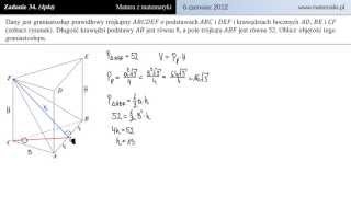 Zadanie 34  Matura 2012 czerwiec [upl. by Ursal]