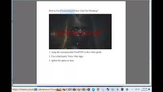 Fix Demonologist Voice Chat Not Working [upl. by Aicirtap]