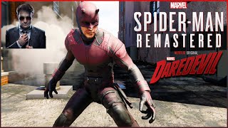 Marvels Spider Man Remastered Netflix Daredevil Free Roam Gameplay PC Mod [upl. by Ala]