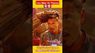 iron Man Vs Thanos🥶💀 Tony Stark vs Thanos Legendary Fight Scenes shorts youtubeshorts [upl. by Ynnej]