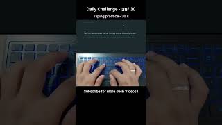 day 30 of Typing practice 69 WPM A minute of Typing typing ssccgl technology pc laptop [upl. by Kcin513]