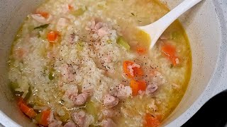 Chicken And Rice Soup  Simply Mamá Cooks [upl. by Eiramaliehs766]