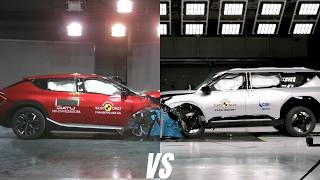 2024 Kia EV6 vs Kia EV9 Euro NCAP Crash Test Comparison [upl. by Itak]