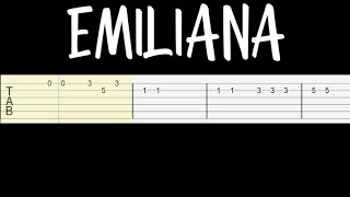 CKay  Emiliana Easy Guitar Tabs Tutorial [upl. by Tanney413]