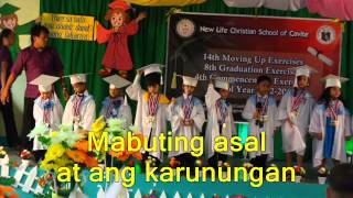 Pangako Kindergarten Graduation Song with lyrics [upl. by Riccardo]