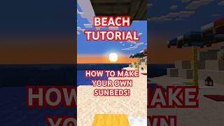 How to make your own SUNBEDS TUTORIAL Do you like it starrysky sunmer minecraft gaming [upl. by Fiden364]