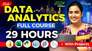 Data Analytics FULL Course for Beginners to Pro in 29 HOURS  2024 Edition [upl. by Schwinn]