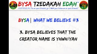 BYSA  WHAT WE BELIEVE  3  101524 [upl. by Aneetsirk476]