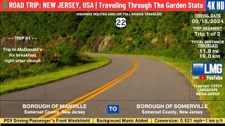 09152024 Part 1 of 2  Trip 1  Manville to Somerville New Jersey USA [upl. by Kwang974]