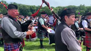 2024720 Glasgow Lands Scottish Festival Northampton MA  Opening ceremonies Scotland the Brave [upl. by Enairb]