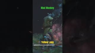 Yellow Long Vs Mad Monkey blackmythwukonggameplay blackmythwukongbossfight gaming [upl. by Lledyl]