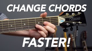 Change Chords FASTER on Guitar for Beginners [upl. by Lennox]