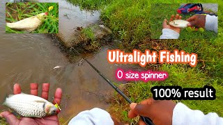 ULTRALIGHT FISHING 👌👌 അൾട്രാലൈറ്റിൽ കുറുവ പിടിത്തംഒരു പ്രത്യേക ഫീലാണല്ലേ😍 ultralight fishing Kerala [upl. by Aekin]