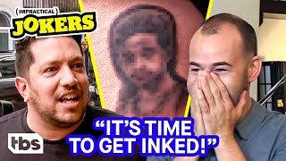 The Permanent Punishment Sal Murr and Q Get Tattoos Clip  Impractical Jokers  TBS [upl. by Driscoll706]