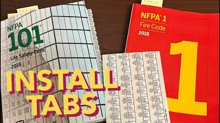 How to install tabs on a NFPA book [upl. by Huan]