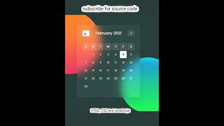 Creating a Dynamic Calendar with HTML CSS and JavaScript [upl. by Eugenie172]