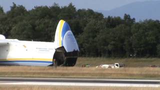 Antonov An225 Mriya UR82060 Arrival  Basel EuroAirport 280613 [upl. by Lionello]