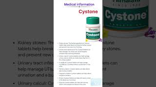 Cystone tablet medicinal uses [upl. by Nosnibor602]