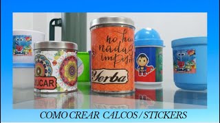 📣 COMO CREAR CALCOS  STICKERS CON EL VINILO SUBLIMABLE TIEMPO TEMPERATURA Y TIPS [upl. by Catlin392]