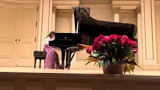 Emily Yuan Clair de lune by Debussy at American Protege Winner Recital [upl. by Annanhoj312]