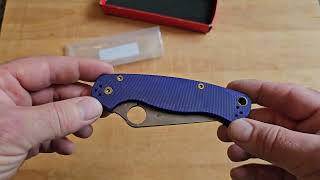 Unboxing Spyderco Paramilitary 2 [upl. by Evangelin]