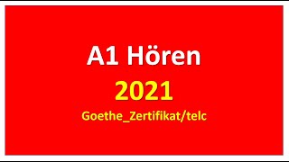 Start Deutsch A1 Hören modellsatz 2021 mit Lösungen  Sample paper  Vid  13 [upl. by Eidok50]