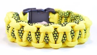 Make the quotBack to Back Barquot Paracord Survival Bracelet  BoredParacord [upl. by Leafar]