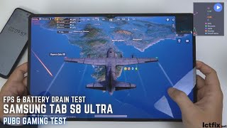 Samsung Tab S8 Ultra PUBG Mobile Gaming test  Snapdragon 8 Gen 1 120Hz Display [upl. by Airdnahs]