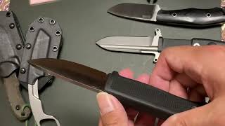 部屋キャン派 no186 a study of compact knives with plastic sheath for outdoor [upl. by Aicilaana]