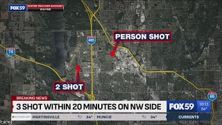 3 people shot injured on Indys northwest side [upl. by Guod]