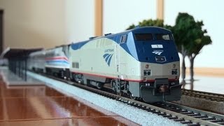 ［HOscale］▶▶ US Modern Amtrak Superliner with sounds [upl. by Mcquillin407]