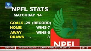 NPFL League Games Results As Parker Eyes Win Pt1 Sports This Morning [upl. by Nirro]