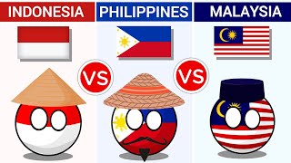 Indonesia vs Malaysia vs Philippines  Country Comparison 2024 [upl. by Natye]