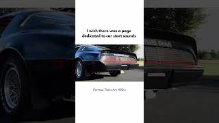 Pontiac Trans Am 400ciFollow for more engine start sounds via yt tythecarguypontiac pontiactransa [upl. by Aleihs]