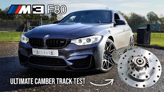 BMW F80 M3 Competition Adjustable CAMBER Plates TESTED EP5 [upl. by Ycak]