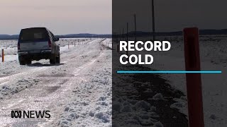 Tasmanian town breaks states record for coldest temperature with 14C this morning  ABC News [upl. by Yhtuv203]