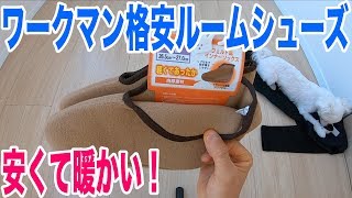 ワークマンでルームシューズ買うならこれ！インナーソックスが安くて暖かくて蒸れない！ [upl. by Yddur]