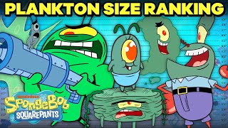 Every Plankton Ranked By Size 👁📏  SpongeBob [upl. by Avin]