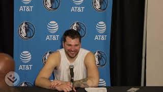 Mavs Luka Doncic Reacts To Insane Shot VS Rockets DoubleTeams Gets Other Involved amp More [upl. by Alethea823]