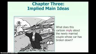 Finding Implied Main Ideas [upl. by Eleph]