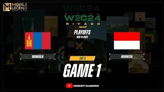 Mongolia vs Indonesia Game 1  IESF World Esports Champions 2024 [upl. by Aekahs712]