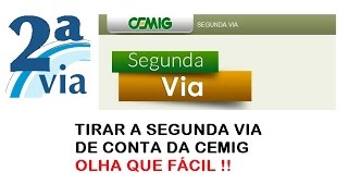 Como Tirar a Segunda Via de Conta de Luz da CEMIG  Olha que fácil [upl. by Savadove]