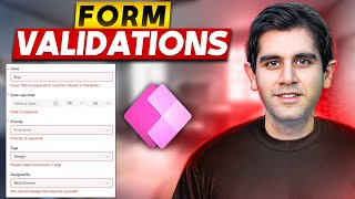 Custom Validations in Power Apps Modern Forms  Tutorial [upl. by Martell744]